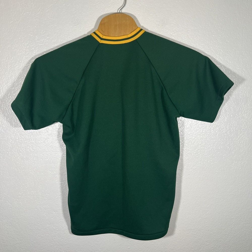 Vintage 80's Rawlings Oakland Athletics A's MLB Jersey Green Men's‎ Large - Picture 3 of 7